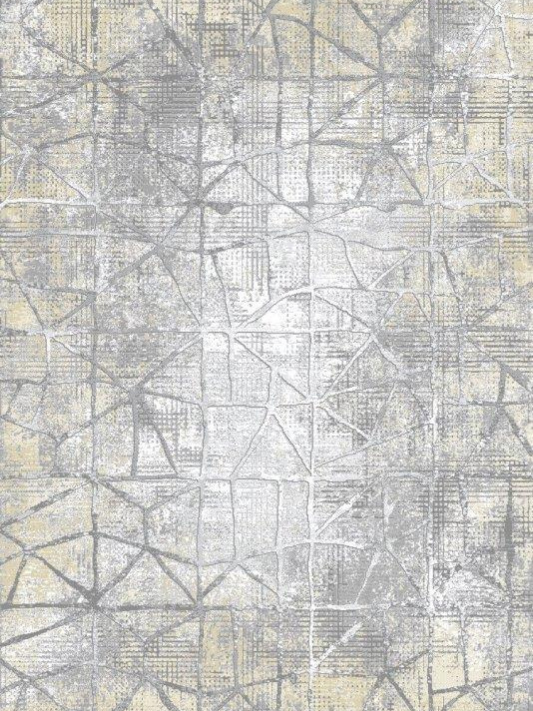 Ali Grey Distressed Abstract Rug