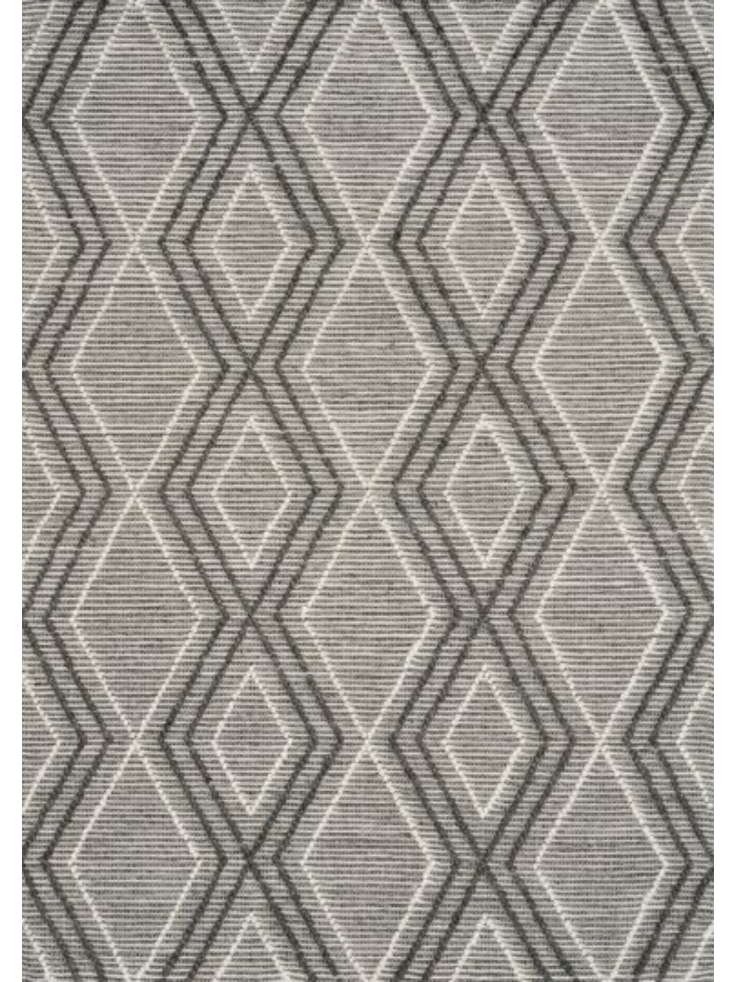 Anika Charcoal Diamond Trellis Wool Rug