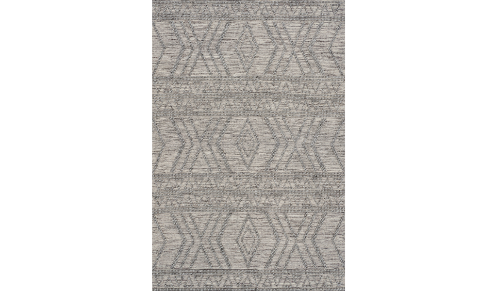 Anika Grey Tribal Wool Rug