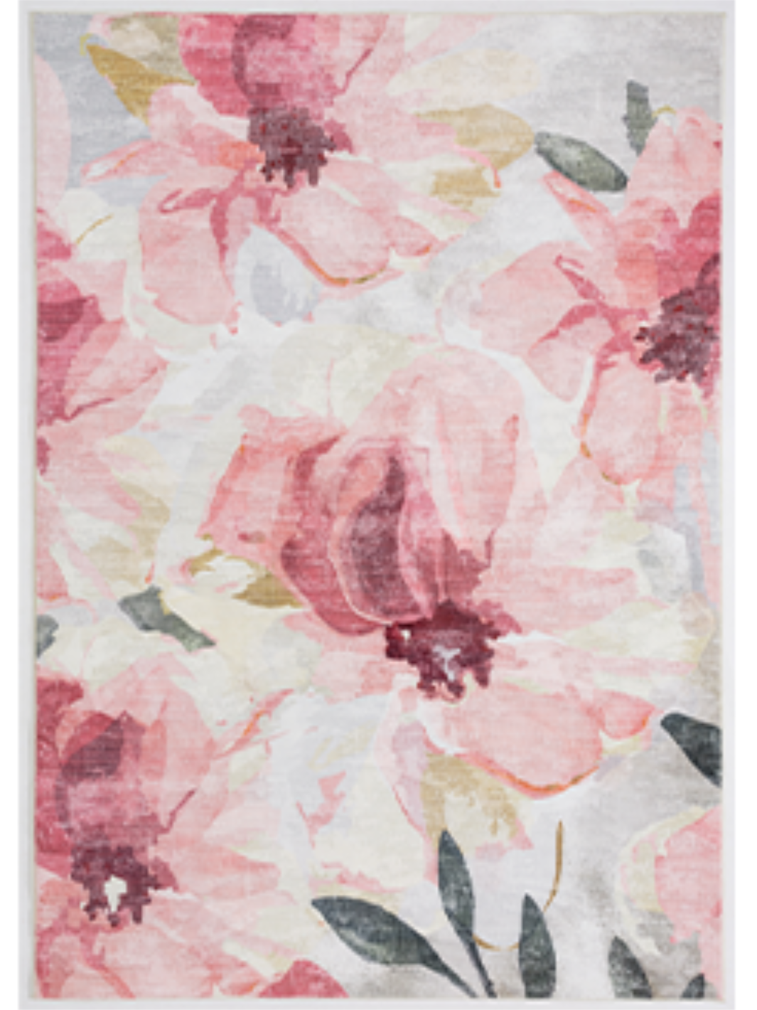 Carmie Rose Pink Floral Rug