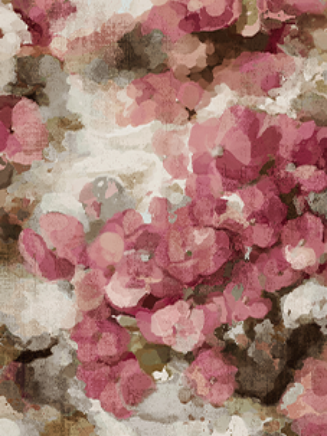 Carmie Rose Pink and Beige Blossom Rug