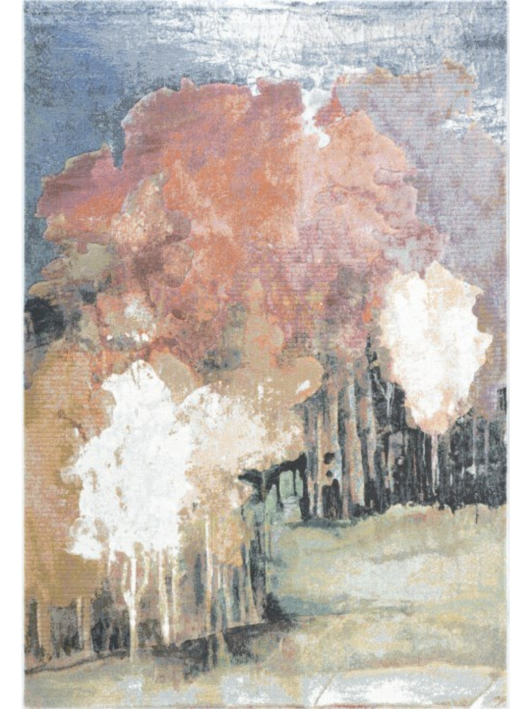 Eden Rust Multi Abstract Rug
