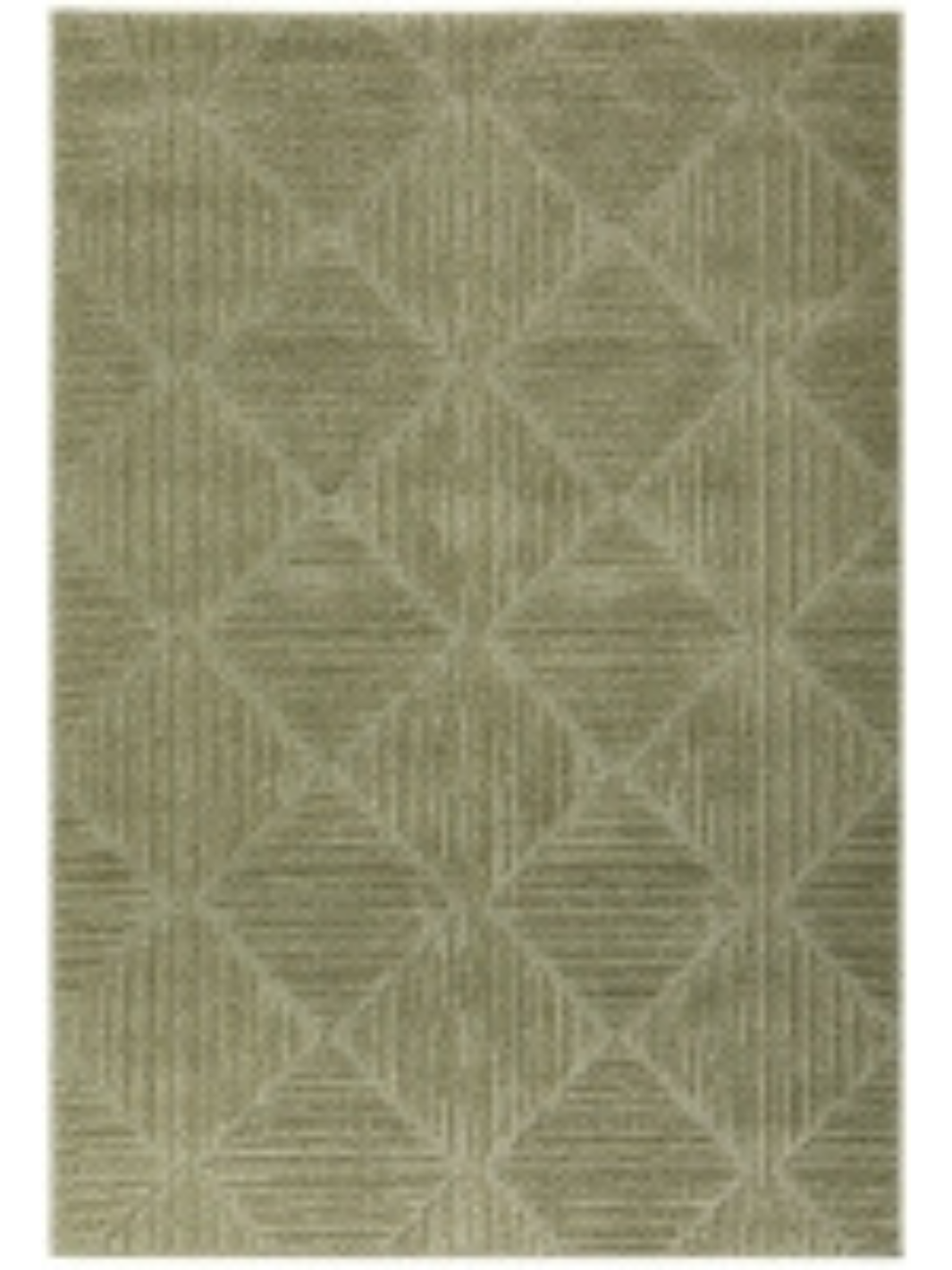 Emma Sage Green Diamond Textured Rug