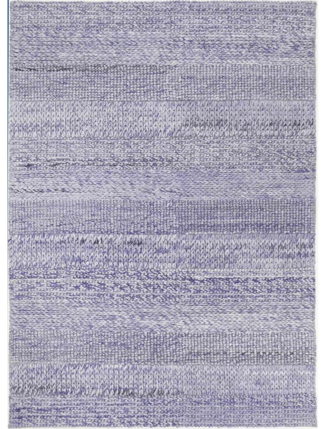 Halo Blue Multi Pattern Wool Blend Rug