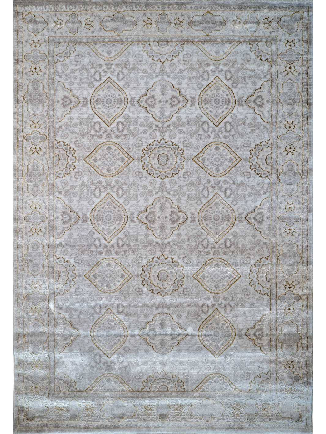 Larisa Cream Beige Tribal Transitional Rug