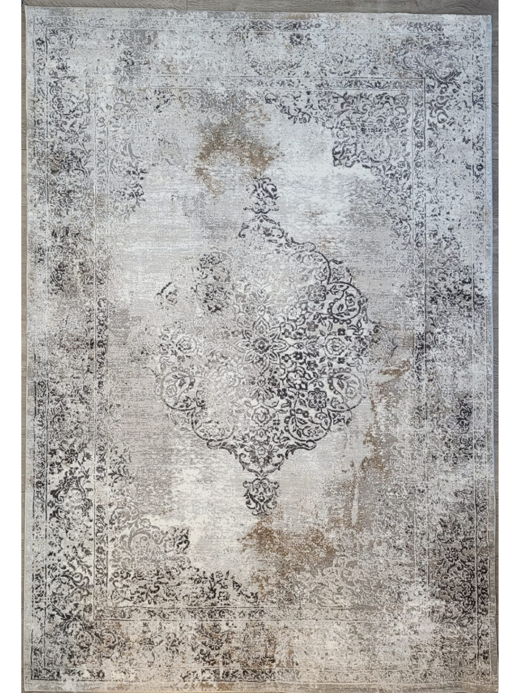 Medina Multi Distressed Medallion Transitional Rug