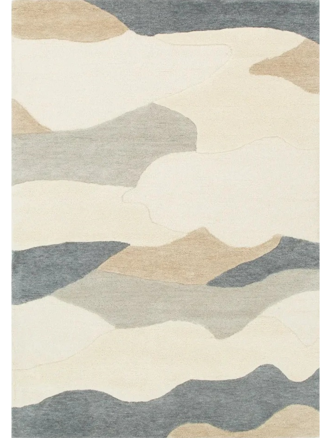 Isla Multicolour Neutral Flow Wool Rug