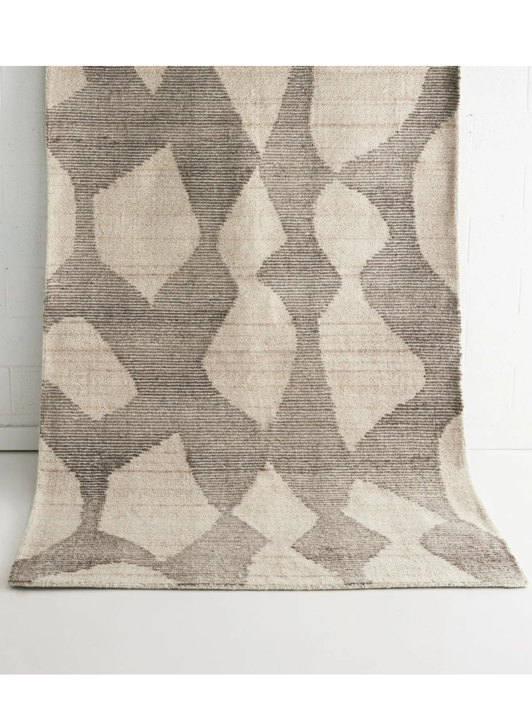 Isla Brown Beige Modern Abstract Design Wool Rug