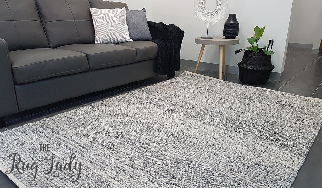 Essence Armani Multi Weave Grey Felted Wool Rug