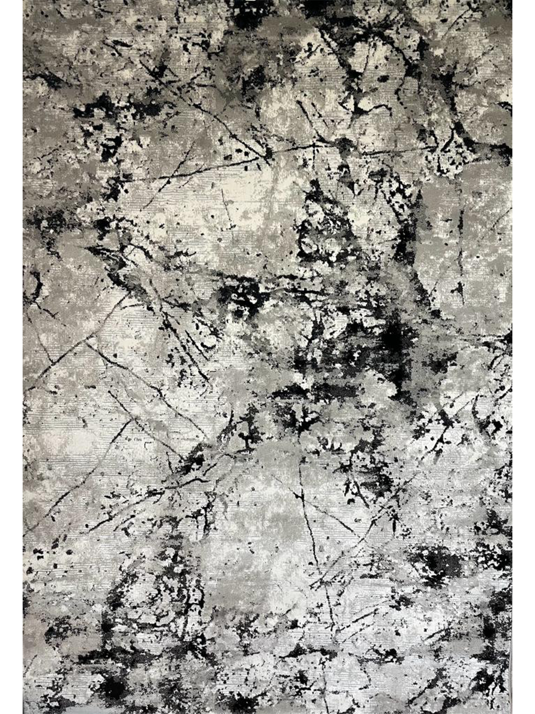 Ali Grey Black Abstract Rug