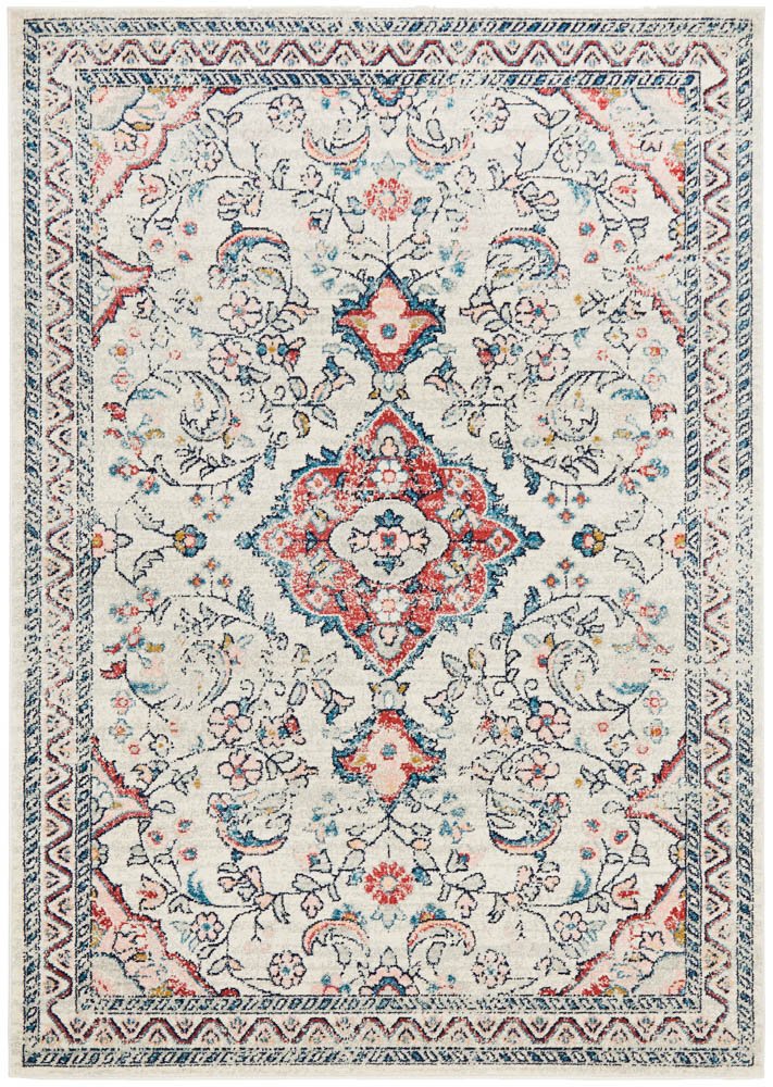 Avalee Blue Medallion Vintage Washed Rugs