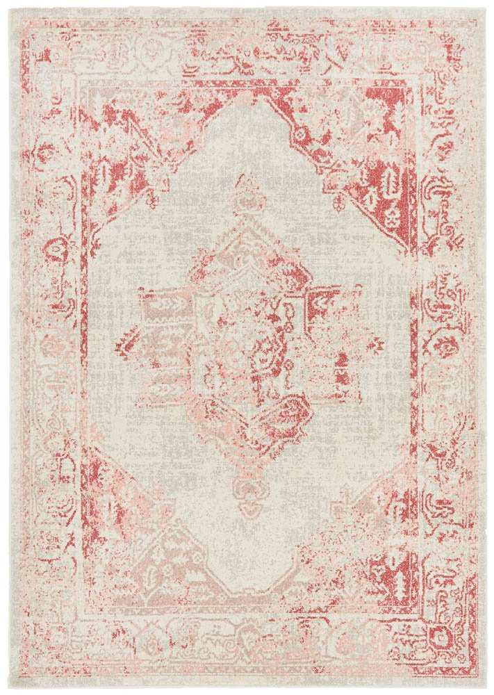 Avalee Pink Medallion Vintage Washed Rugs