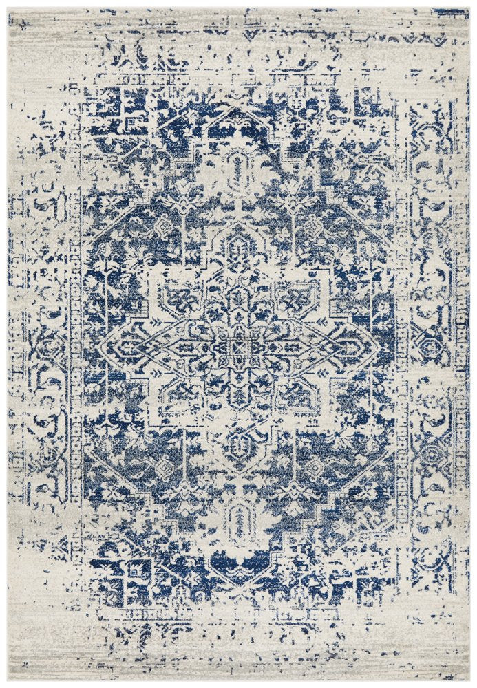 Awaken Navy Medallion Rug