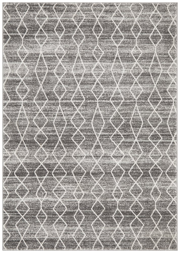 Awaken Silver Diamond Rug
