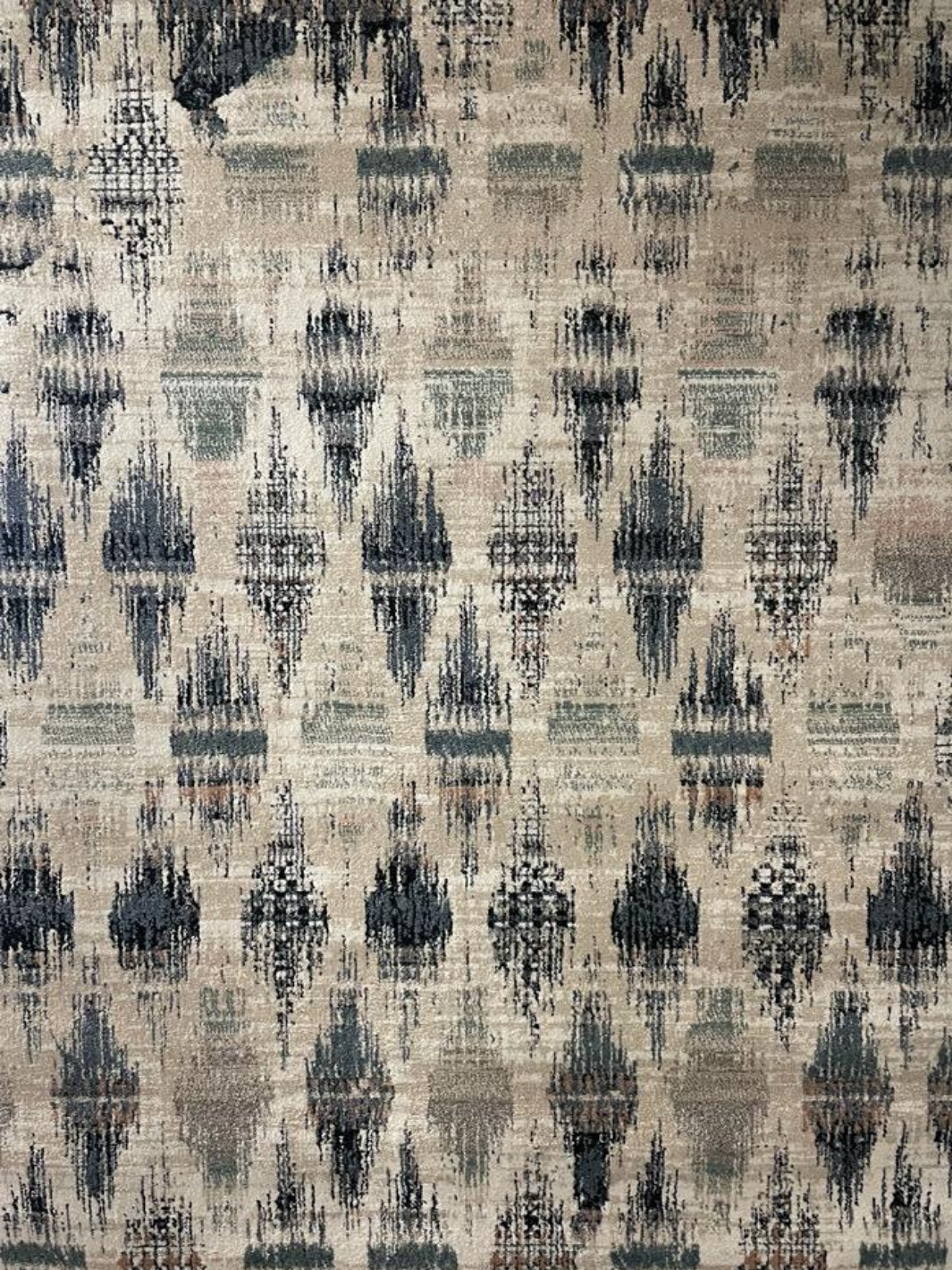 Colette Blue Beige Diamond Trellis Rug