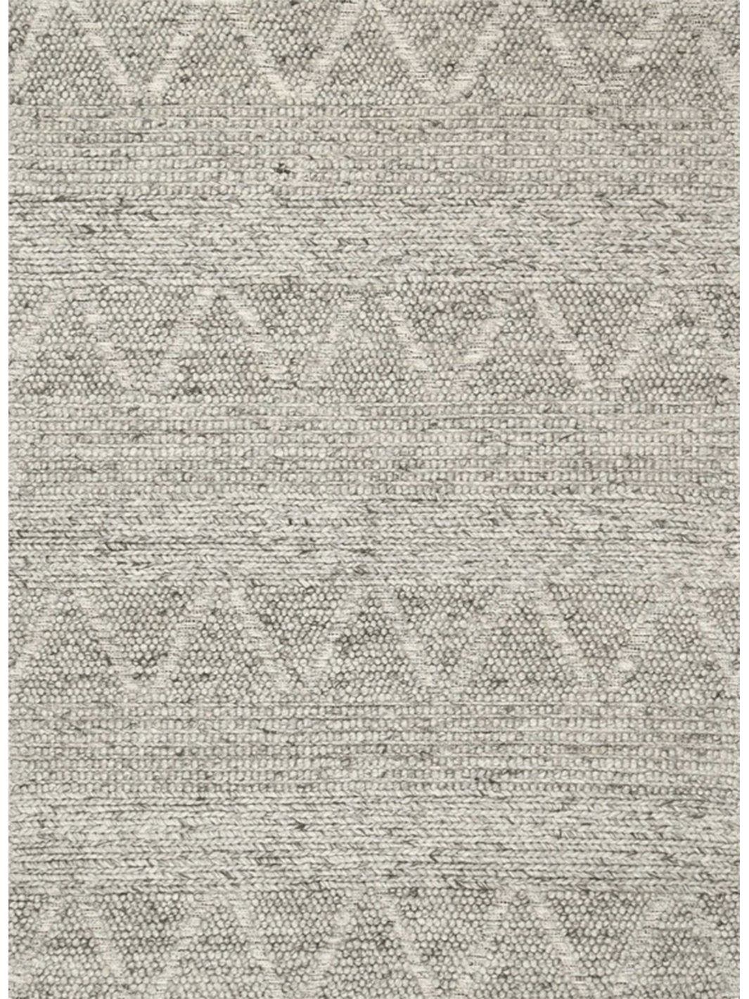 Halli Grey Hand-Woven Wool Rug