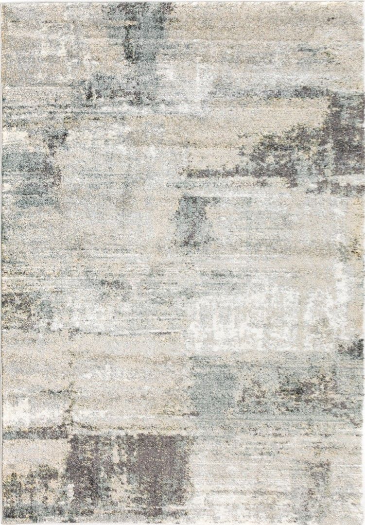 Kalypso Light Grey Canvas Art Rug