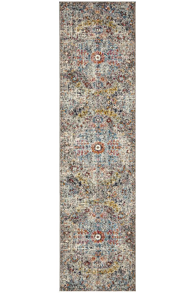 Maya Multicoloured Over Dyed Transitional Hallway Runner