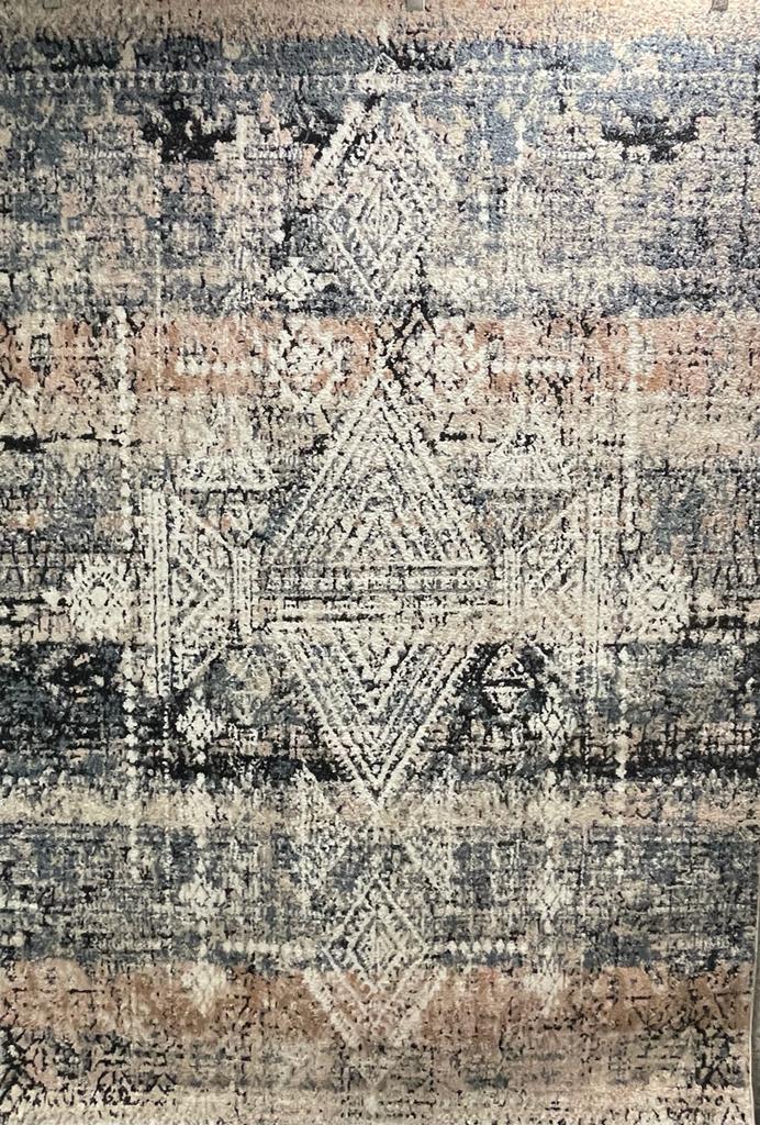 Colette Ivory Dark Beige Medallion Rug