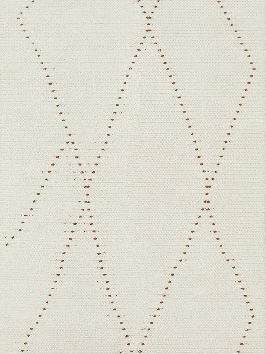 Samira Natural Dotted Diamond Abstract Wool Rug