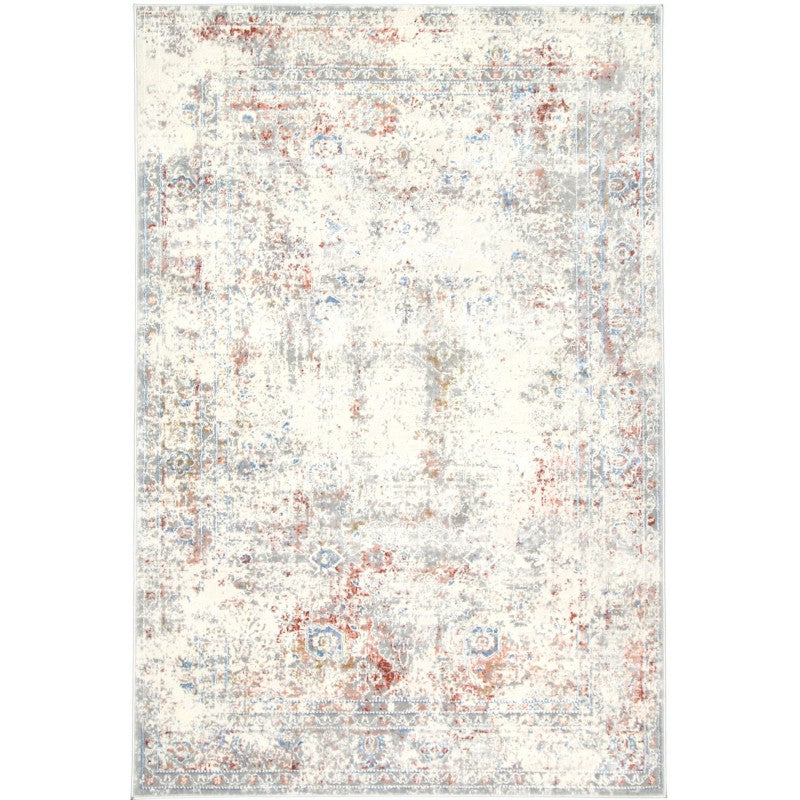 Eliza Blue Multicolour Distressed Transitional Rug