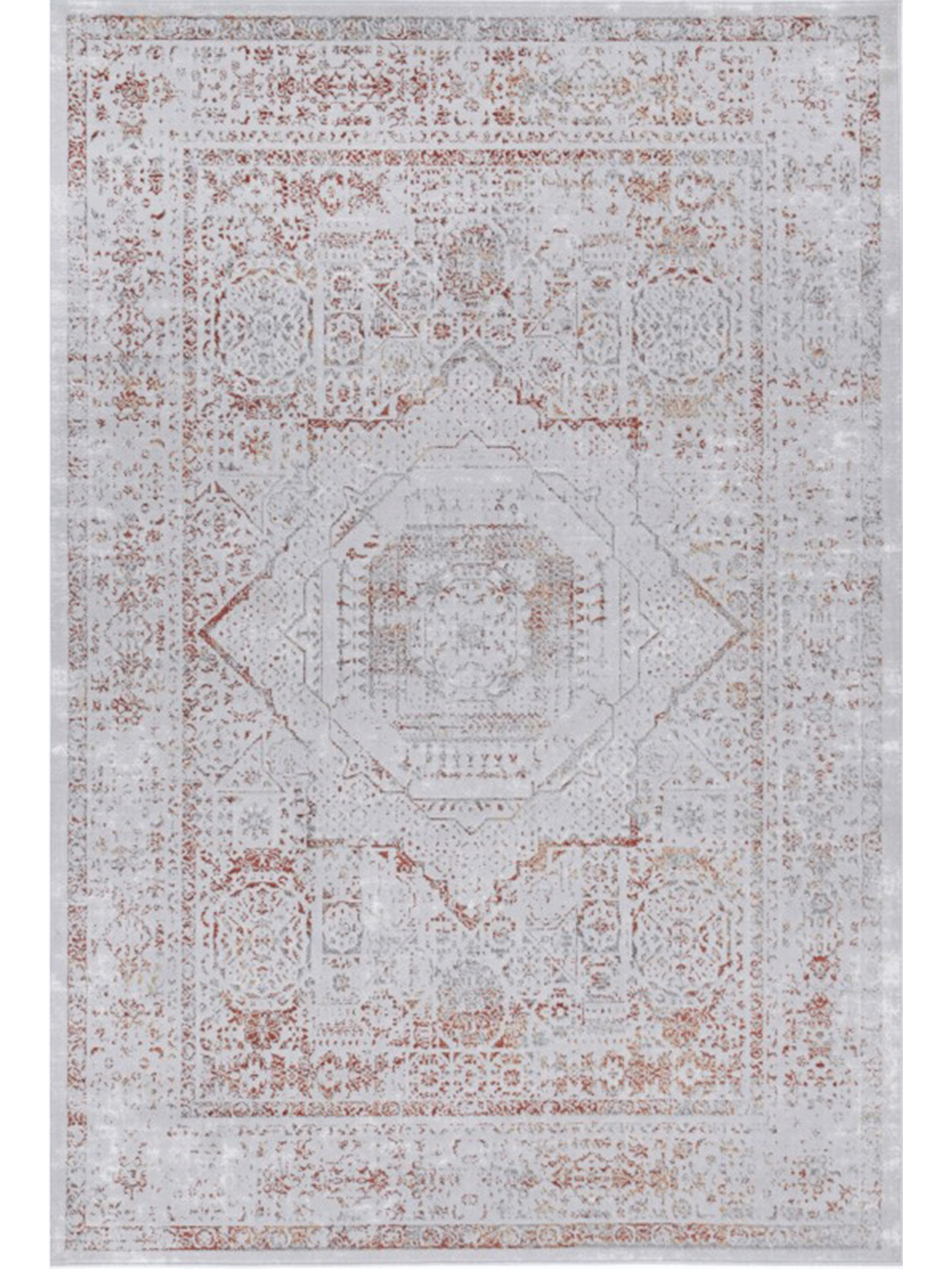 Polly Orange Medallion Rug