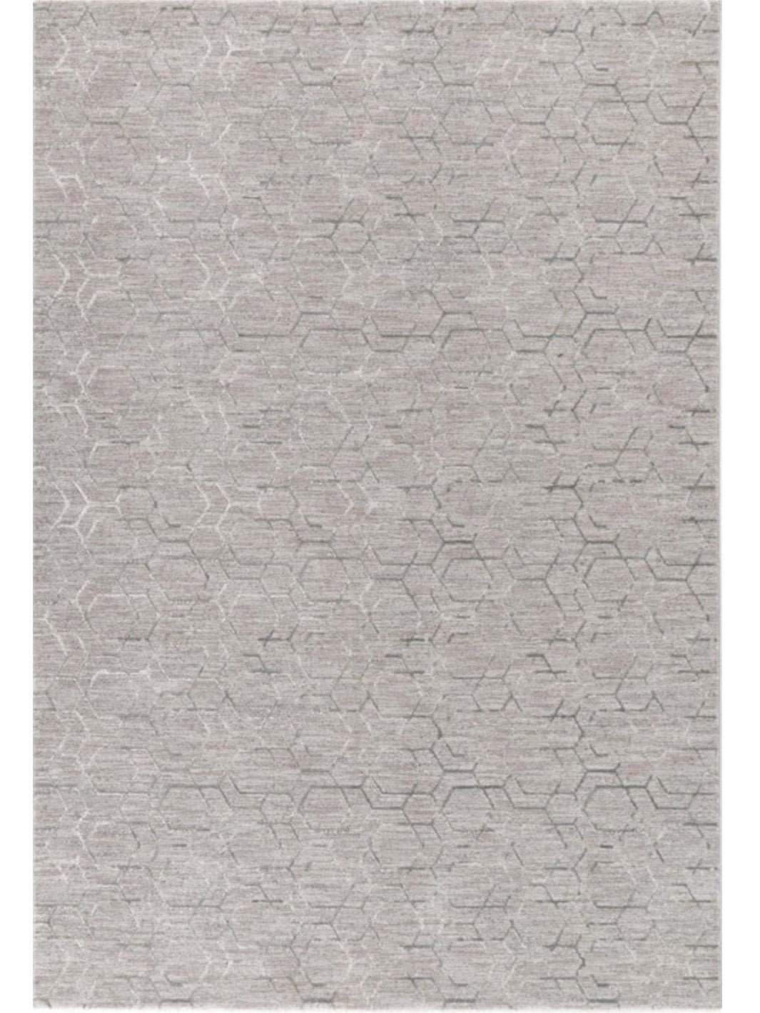 Versha Modern Geometric Luxe Grey Rug