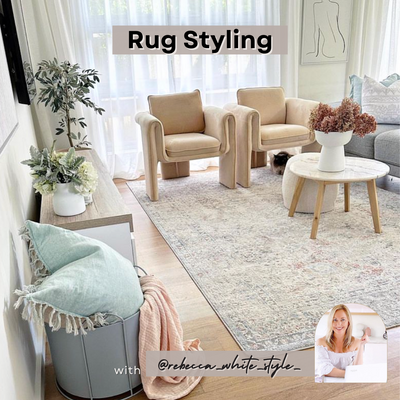 Rug Styling with @rebecca_white_style_ 🤍✨