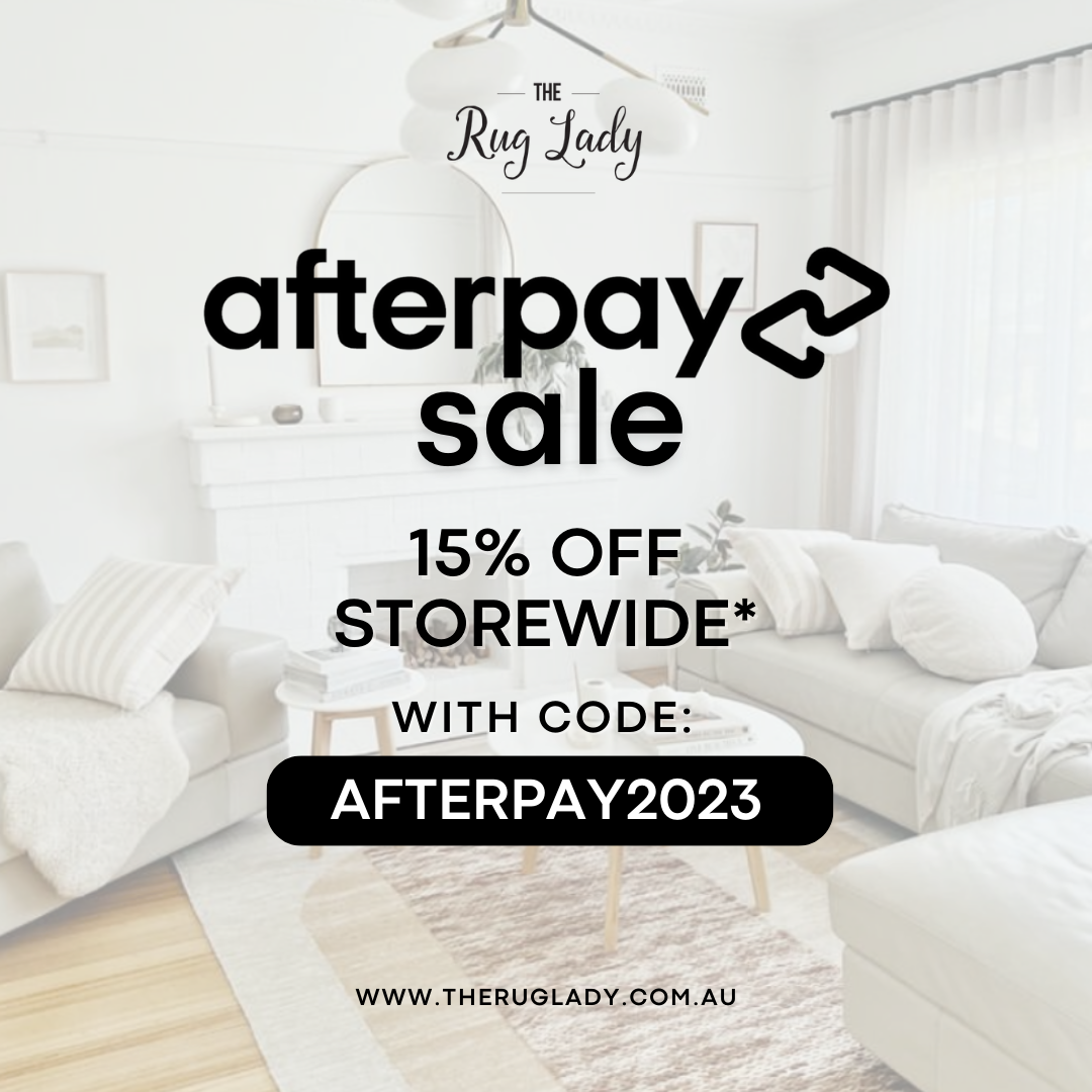 Get Ready for Style and Savings at The Rug Lady's Afterpay Sale!