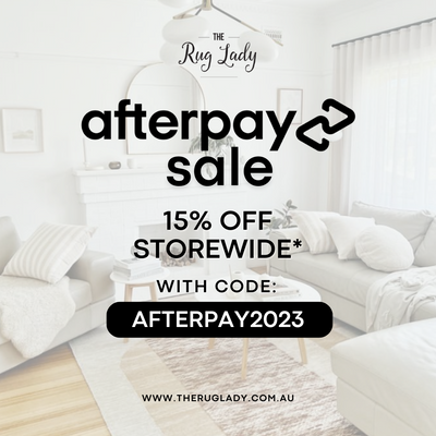 🎉 Get Ready for Style and Savings at The Rug Lady's Afterpay Sale! 🎉