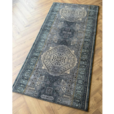 Hive Midnight Geometric Medallion Hallway Runner in 100 CM Wide