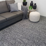Essence Scandinavian Dark Grey Felted Wool Rug