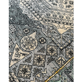 Hive Midnight Geometric Medallion Hallway Runner in 100 CM Wide