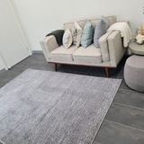 Costa Grey Abstract Lines Textured Rug
