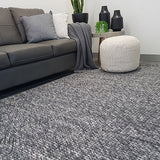 Essence Scandinavian Dark Grey Felted Wool Rug