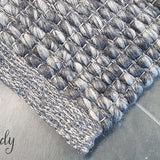 Essence Scandinavian Dark Grey Felted Wool Rug