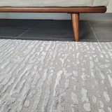 Costa Grey Abstract Lines Textured Rug