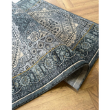 Hive Midnight Geometric Medallion Hallway Runner in 100 CM Wide