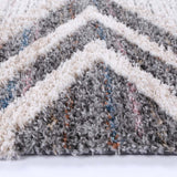 Urban Grey Ivory Tribal Diamond Rug