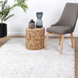 Urban Ivory Speckled Textured Rug
