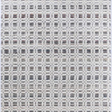 Urban Ivory Grid Pattern Textured Rug
