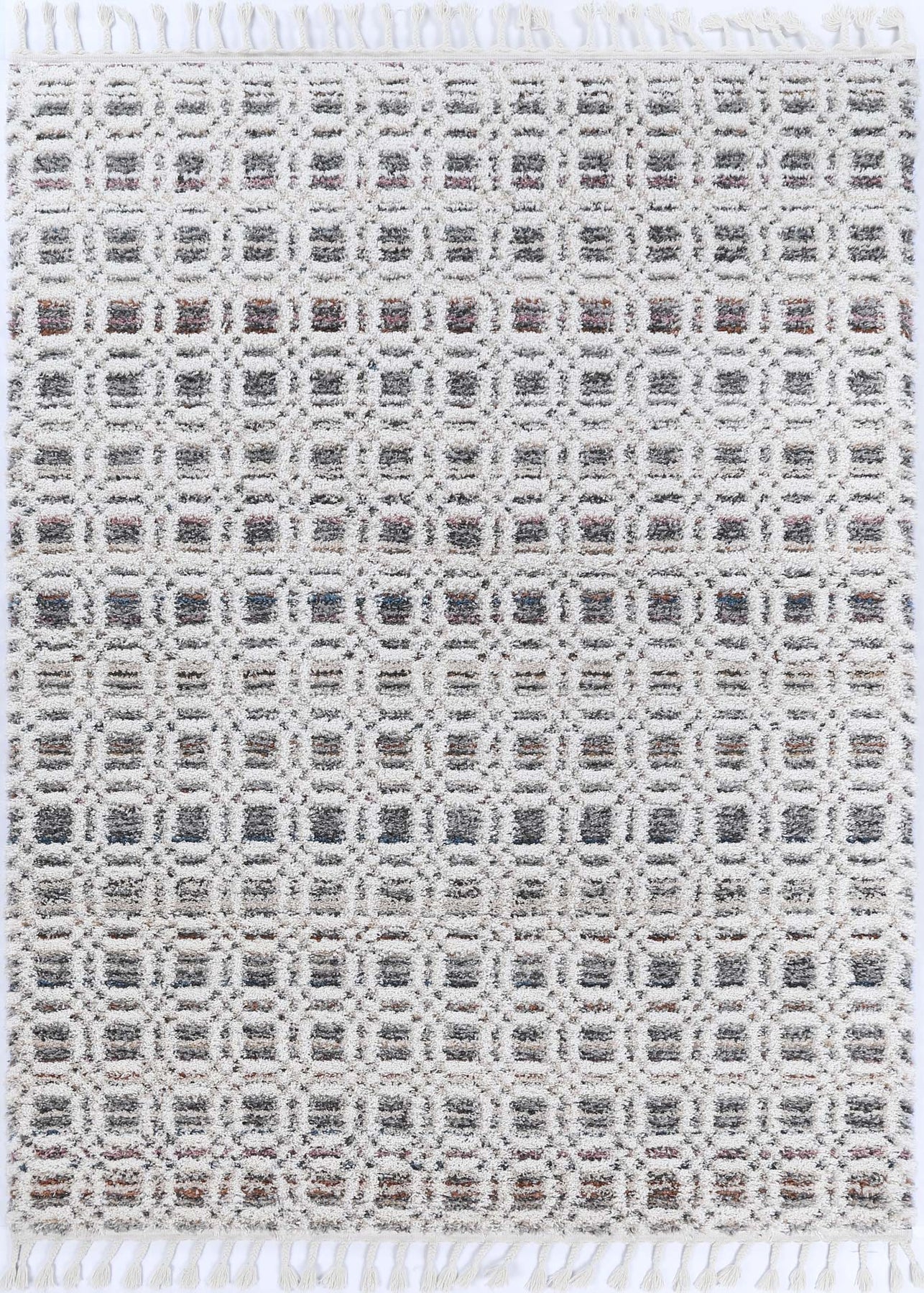 Urban Ivory Grid Pattern Textured Rug – The Rug Lady