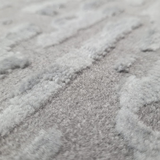 Costa Grey Abstract Lines Textured Rug