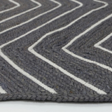 Amara Grey Chevron Natural Rug