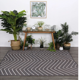 Amara Grey Chevron Natural Rug