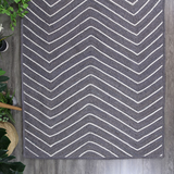 Amara Grey Chevron Natural Rug