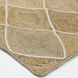 Amara Natural Diamond Pattern Jute Rug