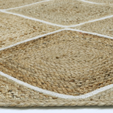 Amara Natural Diamond Pattern Jute Rug