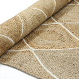 Amara Natural Diamond Pattern Jute Rug