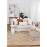 Amara Natural Diamond Pattern Jute Rug